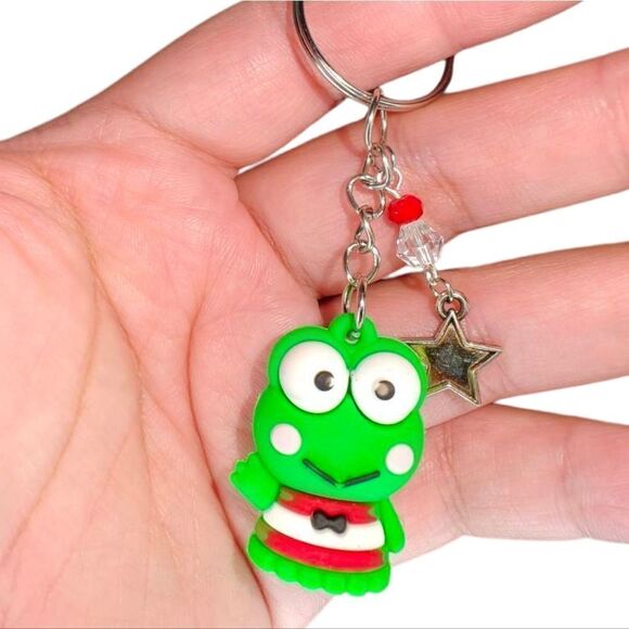 Sanrio Keroppi Charm Keychain - Picture 1 of 2
